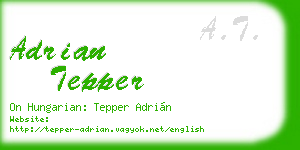 adrian tepper business card
