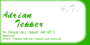 adrian tepper business card